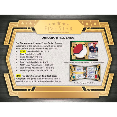 2022 Topps Five Star Baseball Hobby Box
