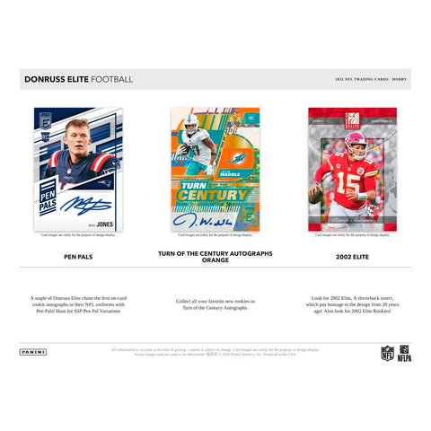 2022 Panini Donruss Elite Football Hobby Box