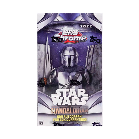 2022 Topps Star Wars The Mandalorian Chrome Beskar Edition Hobby Box