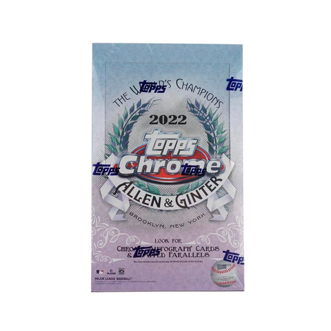 2022 Topps Allen & Ginter Chrome Baseball Hobby Box