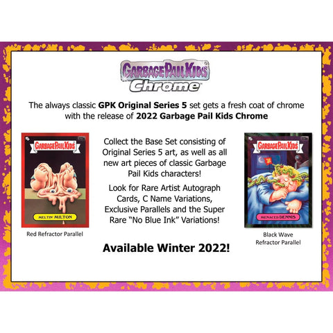 2022 Topps Garbage Pail Kids Chrome Hobby Box