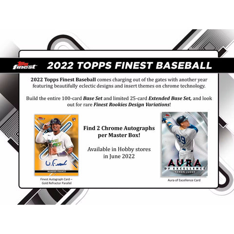2022 Topps Finest Baseball Hobby Box