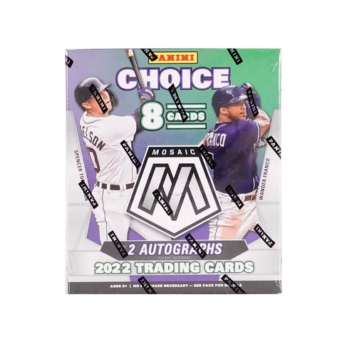 2022 Panini Mosaic Choice Baseball Hobby Box