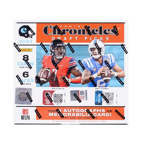 2022 Panini Chronicles Draft Picks Football Hobby Box