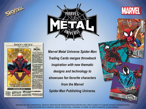 2021 Upper Deck Marvel Spider-Man Metal Universe Hobby Box