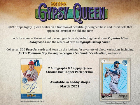 2021 Topps Gypsy Queen Baseball Hobby Box