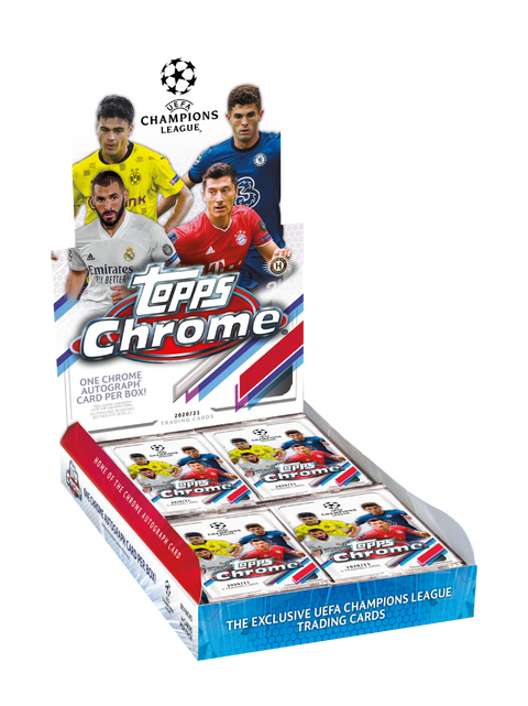 2021 Topps Chrome Champions League UEFA Soccer Hobby Box