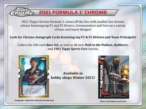 2021 Topps Formula 1 Chrome Racing Hobby Lite Box