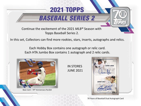 2021 Topps Series 2 Baseball Jumbo Box